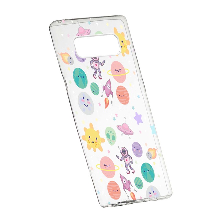 Husa de protectie Universe, Planeta UFO, pentru Samsung Galaxy Note 9, rezistenta la uzura, anti-alunecare, din silicon Premium, 473
