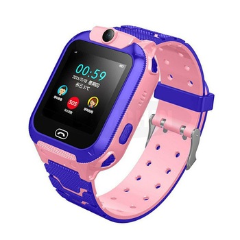 Ceas smartwatch Kingwear Q12 roz, display 1.44inch TFT cu touch screen, rezolutie 128 x 128 pixeli, baterie 400mAh, memorie 32 M RAM + 32 M ROM, lanterna Ceas smartwatch Kingwear Q12 roz, display 1.44inch TFT cu touch screen, rezolutie 128 x 128 pixeli, baterie 400mAh, memorie 32 M RAM + 32 M ROM, lanterna