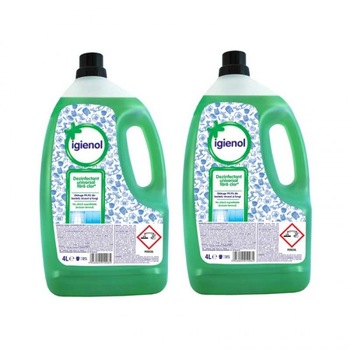 Pachet Duo Dezinfectant universal fara clor Igienol Pine Fresh, 2x 4l Pachet Duo Dezinfectant universal fara clor Igienol Pine Fresh, 2x 4l