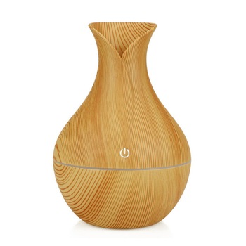 Difuzor Aromaterapie cu ultrasunete si Umidificator cu led, Home Store, 130 ml, Stejar Difuzor Aromaterapie cu ultrasunete si Umidificator cu led, Home Store, 130 ml, Stejar
