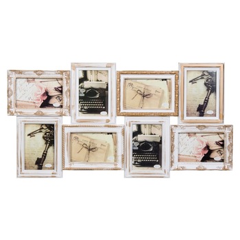 Rama foto cu 8 fotografii realitate prin alipire,stil retro Rama foto cu 8 fotografii realitate prin alipire,stil retro