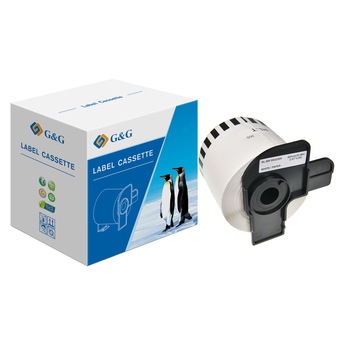 Banda Etichete G&G compatibil cu Brother DK22205, 62mm x 30.48m, black on white Banda Etichete G&G compatibil cu Brother DK22205, 62mm x 30.48m, black on white