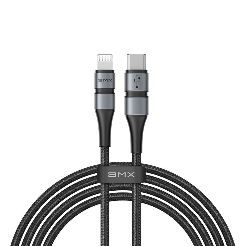 Cablu Tellur Type-C to tip Lightning, 2A, PD18W, 1m, nailon, negru