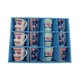 Set 12 cani ceramica, colorate, 8 cm, rose