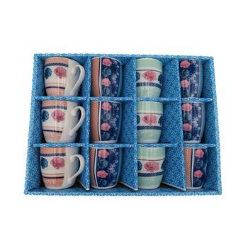 Set 12 cani ceramica, colorate, 8 cm, rose Set 12 cani ceramica, colorate, 8 cm, rose