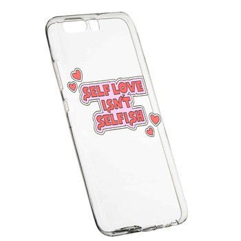 Husa de protectie cu mesaj Self Love, pentru Huawei Y6 2018, rezistenta la uzura, anti-alunecare, din silicon Premium, 493 Husa de protectie cu mesaj Self Love, pentru Huawei Y6 2018, rezistenta la uzura, anti-alunecare, din silicon Premium, 493