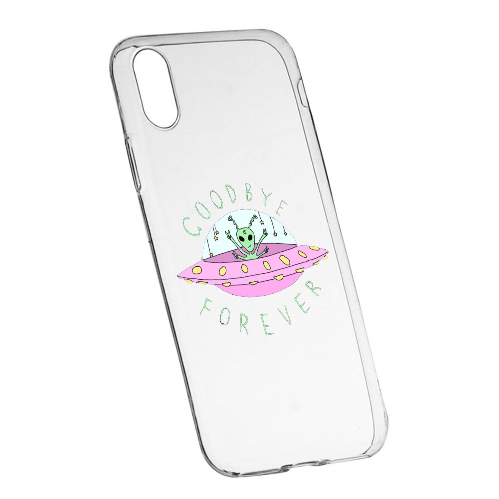 Husa de protectie Universe, Planeta UFO Good Bye, pentru Sony XA1, rezistenta la uzura, anti-alunecare, din silicon Premium, 474