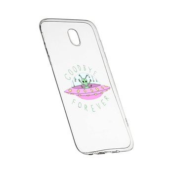 Husa de protectie Universe, Planeta UFO Good Bye, pentru Samsung Galaxy J7 2017, rezistenta la uzura, anti-alunecare, din silicon Premium, 474 Husa de protectie Universe, Planeta UFO Good Bye, pentru Samsung Galaxy J7 2017, rezistenta la uzura, anti-alunecare, din silicon Premium, 474