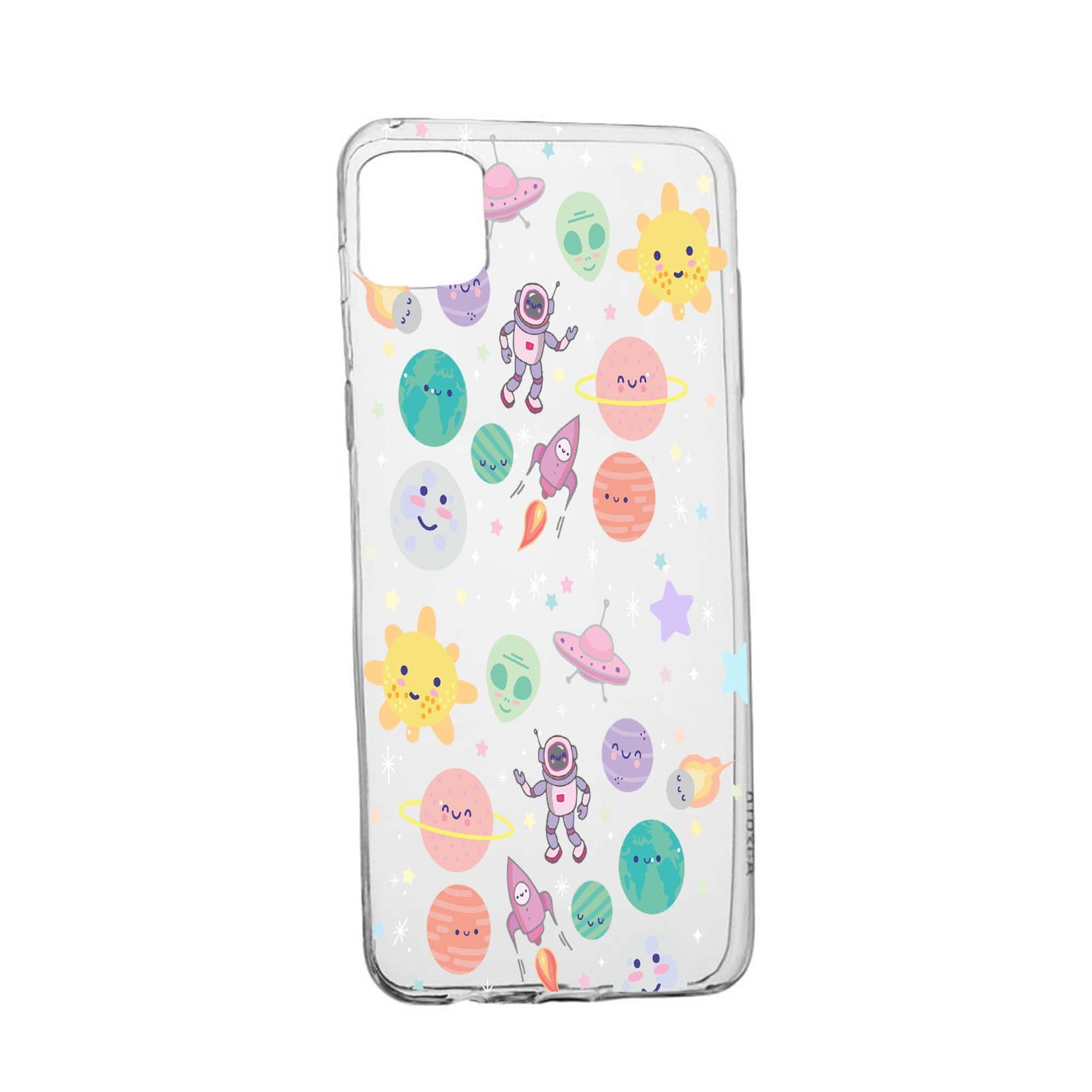 Husa de protectie Universe, Planeta UFO, pentru Apple iPhone 11 Pro Max, rezistenta la uzura, anti-alunecare, din silicon Premium, 473