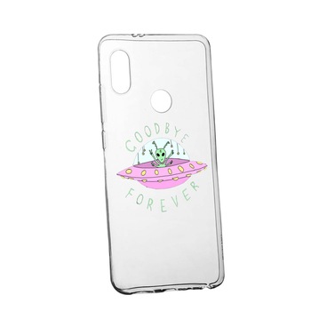 Husa de protectie Universe, Planeta UFO Good Bye, pentru Huawei Y7 2019, rezistenta la uzura, anti-alunecare, din silicon Premium, 474 Husa de protectie Universe, Planeta UFO Good Bye, pentru Huawei Y7 2019, rezistenta la uzura, anti-alunecare, din silicon Premium, 474