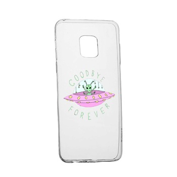 Husa de protectie Universe, Planeta UFO Good Bye, pentru Huawei Mate 20 Pro, rezistenta la uzura, anti-alunecare, din silicon Premium, 474 Husa de protectie Universe, Planeta UFO Good Bye, pentru Huawei Mate 20 Pro, rezistenta la uzura, anti-alunecare, din silicon Premium, 474