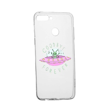 Husa de protectie Universe, Planeta UFO Good Bye, pentru Huawei Y7 Prime 2018 / Y7 2018, rezistenta la uzura, anti-alunecare, din silicon Premium, 474 Husa de protectie Universe, Planeta UFO Good Bye, pentru Huawei Y7 Prime 2018 / Y7 2018, rezistenta la uzura, anti-alunecare, din silicon Premium, 474