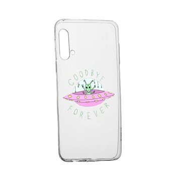 Husa de protectie Universe, Planeta UFO Good Bye, pentru Huawei Honor 20 Pro, rezistenta la uzura, anti-alunecare, din silicon Premium, 474 Husa de protectie Universe, Planeta UFO Good Bye, pentru Huawei Honor 20 Pro, rezistenta la uzura, anti-alunecare, din silicon Premium, 474