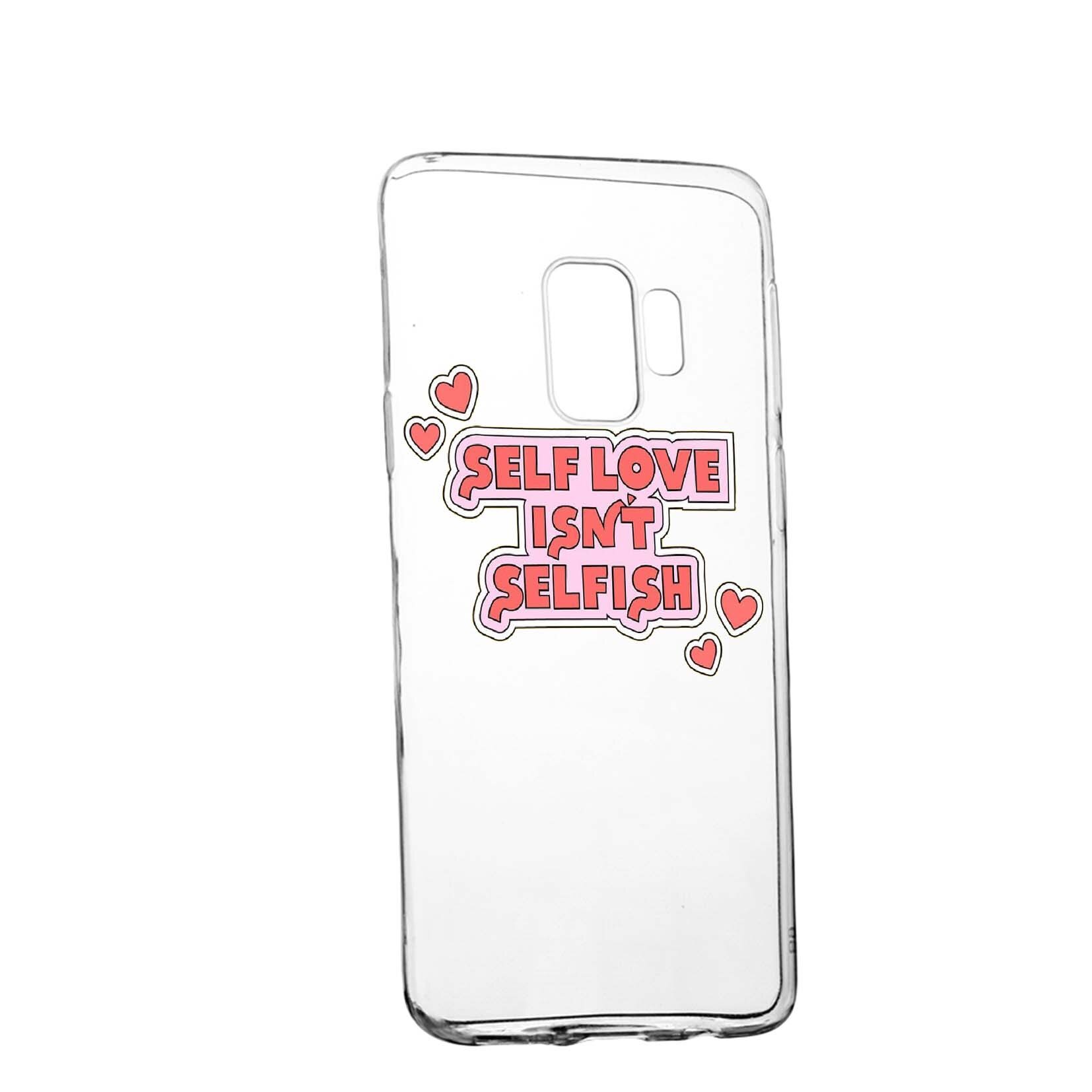 Husa de protectie cu mesaj Self Love, pentru Huawei Mate 20 Lite, rezistenta la uzura, anti-alunecare, din silicon Premium, 493