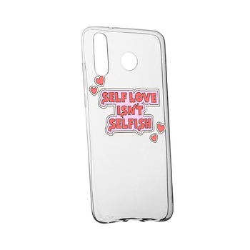Husa de protectie cu mesaj Self Love, pentru Samsung Galaxy A20, rezistenta la uzura, anti-alunecare, din silicon Premium, 493 Husa de protectie cu mesaj Self Love, pentru Samsung Galaxy A20, rezistenta la uzura, anti-alunecare, din silicon Premium, 493