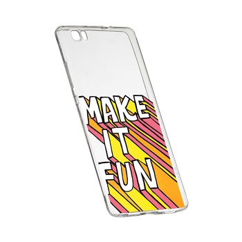 Husa de protectie cu mesaj Make It Fun, pentru Sony XZ1, rezistenta la uzura, anti-alunecare, din silicon Premium, 494 Husa de protectie cu mesaj Make It Fun, pentru Sony XZ1, rezistenta la uzura, anti-alunecare, din silicon Premium, 494