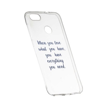 Husa de protectie cu mesaj Love, pentru Xiaomi Redmi Y1 / Redmi Note 5A, rezistenta la uzura, anti-alunecare, din silicon Premium, 476 Husa de protectie cu mesaj Love, pentru Xiaomi Redmi Y1 / Redmi Note 5A, rezistenta la uzura, anti-alunecare, din silicon Premium, 476