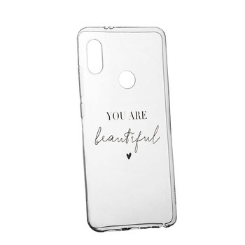 Husa de protectie cu mesaj You Are Beautiful, pentru Xiaomi Mi Mix 2S, rezistenta la uzura, anti-alunecare, din silicon Premium, 477 Husa de protectie cu mesaj You Are Beautiful, pentru Xiaomi Mi Mix 2S, rezistenta la uzura, anti-alunecare, din silicon Premium, 477