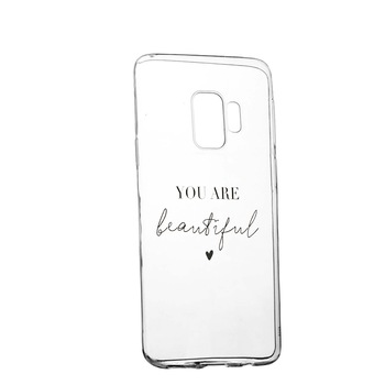 Husa de protectie cu mesaj You Are Beautiful, pentru LG G7/G7 ThinQ, rezistenta la uzura, anti-alunecare, din silicon Premium, 477 Husa de protectie cu mesaj You Are Beautiful, pentru LG G7/G7 ThinQ, rezistenta la uzura, anti-alunecare, din silicon Premium, 477