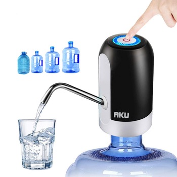 Pompa electrica AKU pentru bidon, dozator dispenser apa de baut, Touch control uz casnic incarcare USB, Negru AK7002 Pompa electrica AKU pentru bidon, dozator dispenser apa de baut, Touch control uz casnic incarcare USB, Negru AK7002
