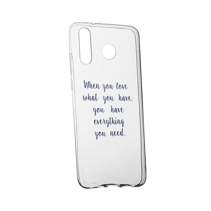 Husa de protectie cu mesaj Love, pentru Samsung Galaxy A40, rezistenta la uzura, anti-alunecare, din silicon Premium, 476