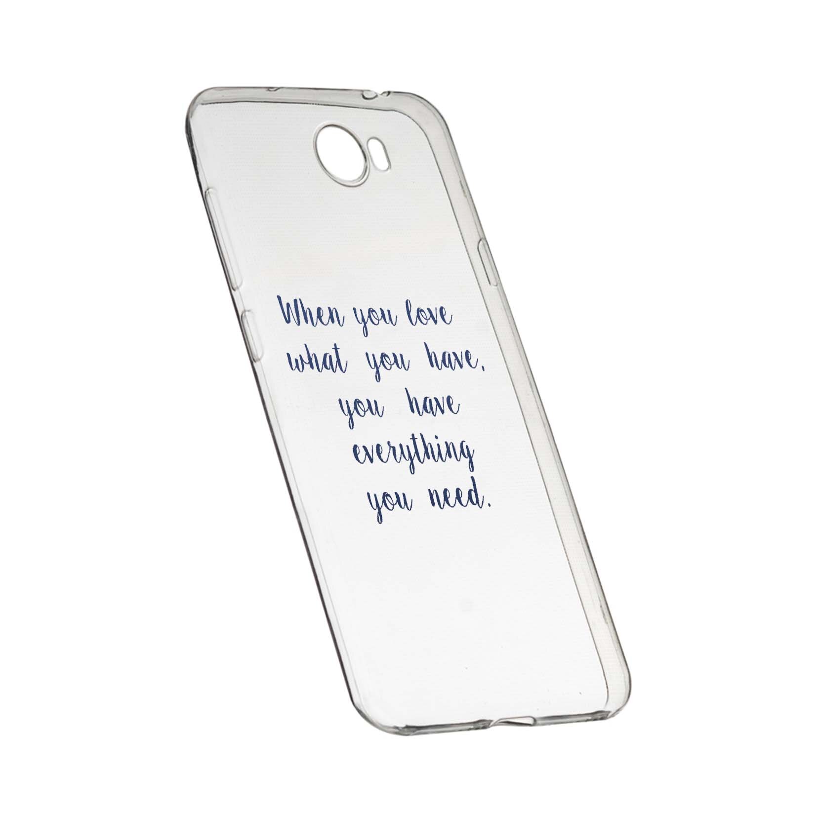 Husa de protectie cu mesaj Love, pentru Huawei Y7 /Enjoy 7 Plus /Nova Lite Plus 2017, rezistenta la uzura, anti-alunecare, din silicon Premium, 476