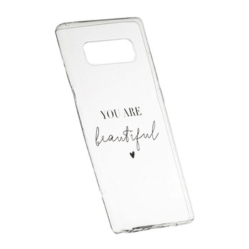 Husa de protectie cu mesaj You Are Beautiful, pentru Samsung Galaxy Note 9, rezistenta la uzura, anti-alunecare, din silicon Premium, 477 Husa de protectie cu mesaj You Are Beautiful, pentru Samsung Galaxy Note 9, rezistenta la uzura, anti-alunecare, din silicon Premium, 477