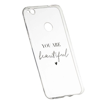 Husa de protectie cu mesaj You Are Beautiful, pentru Huawei P9 Lite 2017/P8, rezistenta la uzura, anti-alunecare, din silicon Premium, 477 Husa de protectie cu mesaj You Are Beautiful, pentru Huawei P9 Lite 2017/P8, rezistenta la uzura, anti-alunecare, din silicon Premium, 477