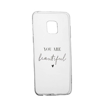 Husa de protectie cu mesaj You Are Beautiful, pentru Sony Xperia 10/ XA3, rezistenta la uzura, anti-alunecare, din silicon Premium, 477 Husa de protectie cu mesaj You Are Beautiful, pentru Sony Xperia 10/ XA3, rezistenta la uzura, anti-alunecare, din silicon Premium, 477