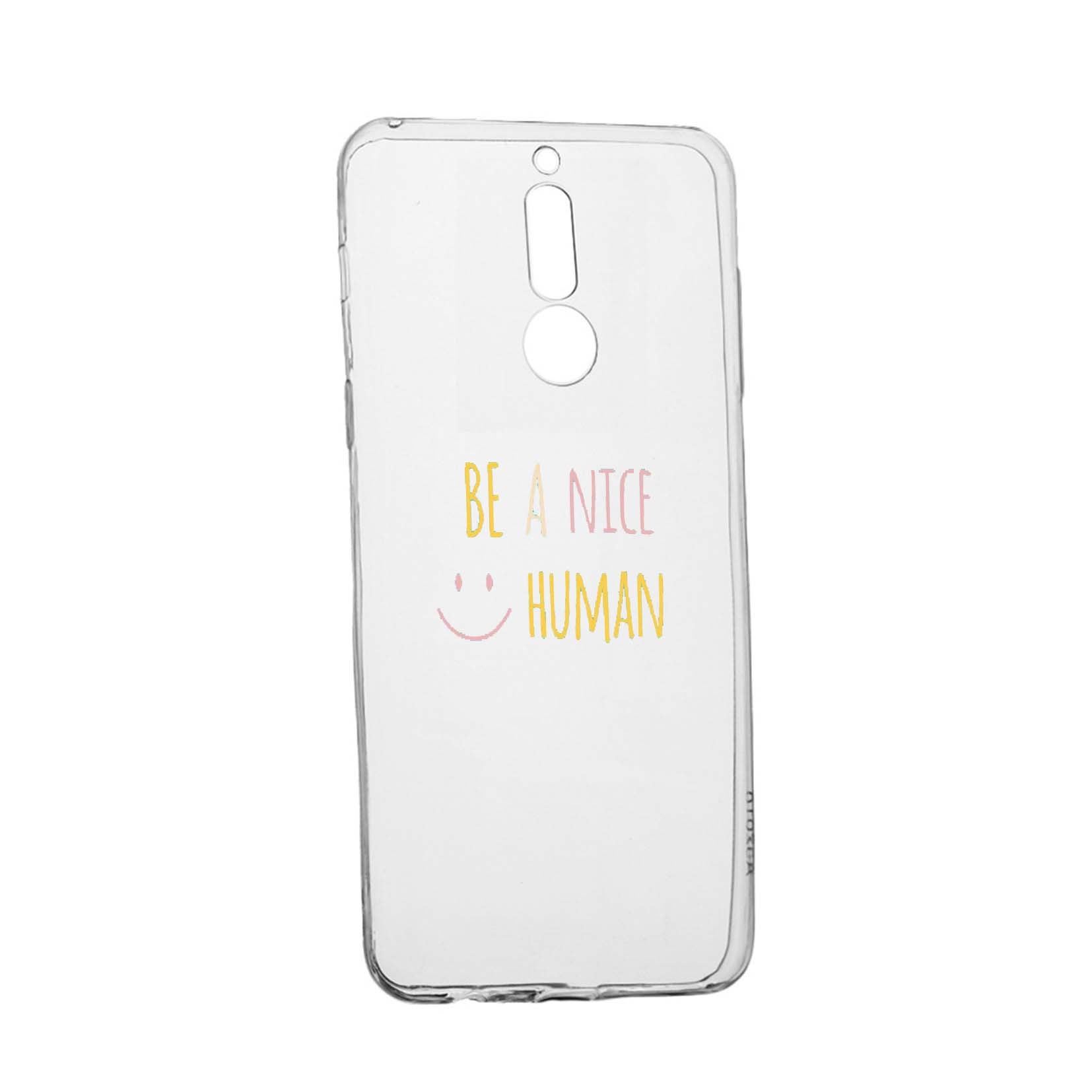 Husa de protectie cu mesaj Human, pentru LG K40 / K12 Plus, rezistenta la uzura, anti-alunecare, din silicon Premium, 480