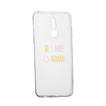 Husa de protectie cu mesaj Human, pentru LG K40 / K12 Plus, rezistenta la uzura, anti-alunecare, din silicon Premium, 480 Husa de protectie cu mesaj Human, pentru LG K40 / K12 Plus, rezistenta la uzura, anti-alunecare, din silicon Premium, 480