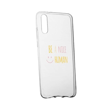 Husa de protectie cu mesaj Human, pentru Samsung Galaxy M10, rezistenta la uzura, anti-alunecare, din silicon Premium, 480 Husa de protectie cu mesaj Human, pentru Samsung Galaxy M10, rezistenta la uzura, anti-alunecare, din silicon Premium, 480