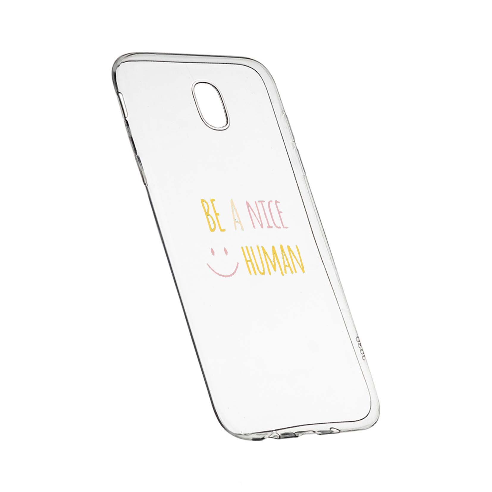 Husa de protectie cu mesaj Human, pentru HTC U Play, rezistenta la uzura, anti-alunecare, din silicon Premium, 480