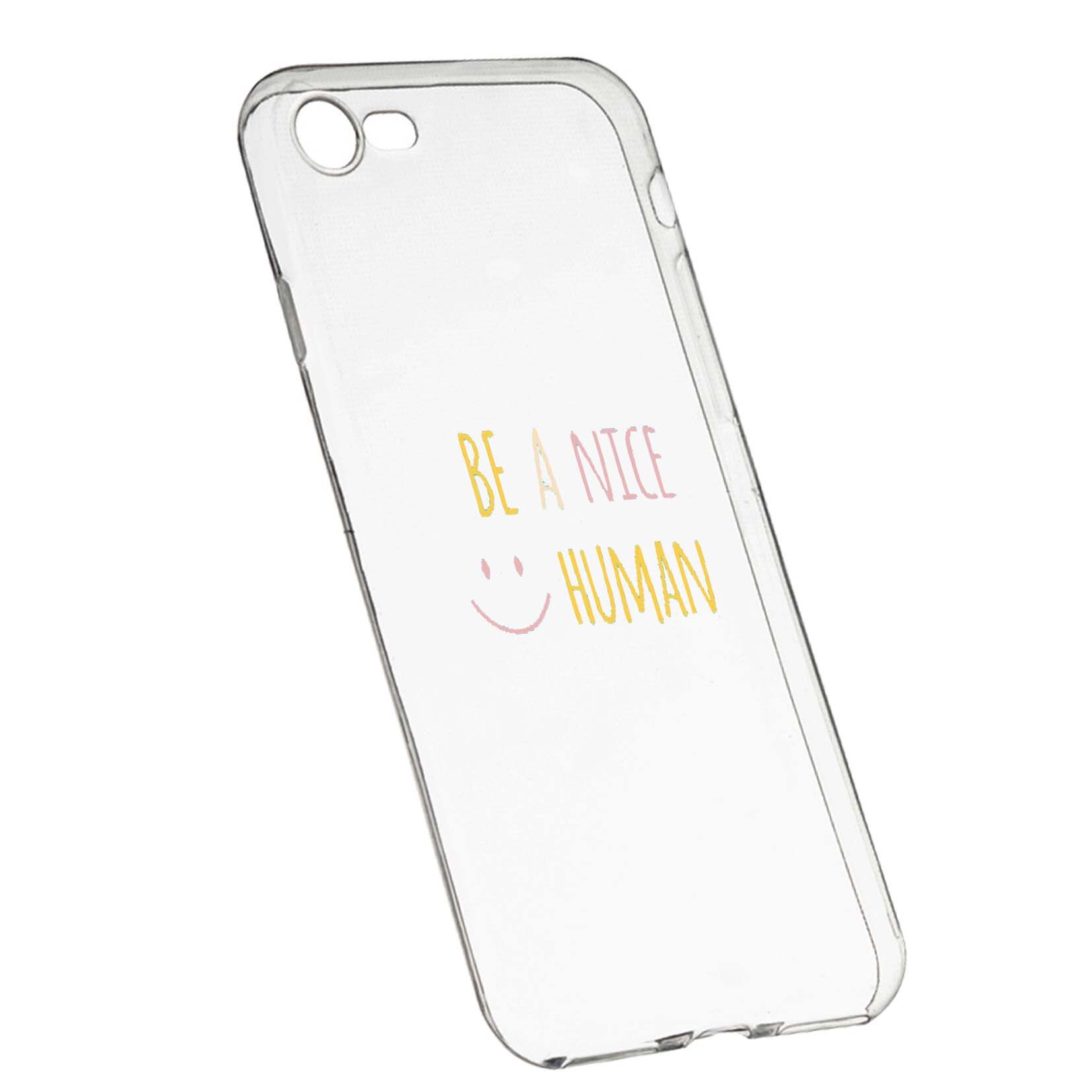 Husa de protectie cu mesaj Human, pentru HTC Desire 12, rezistenta la uzura, anti-alunecare, din silicon Premium, 480