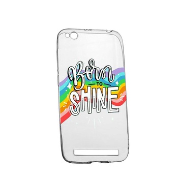 Husa de protectie cu mesaj Born To Shine, pentru Xiaomi Redmi 5A, rezistenta la uzura, anti-alunecare, din silicon Premium, 489 Husa de protectie cu mesaj Born To Shine, pentru Xiaomi Redmi 5A, rezistenta la uzura, anti-alunecare, din silicon Premium, 489