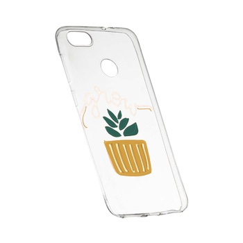 Husa de protectie cu mesaj Grow, pentru Xiaomi Redmi Y1 / Redmi Note 5A, rezistenta la uzura, anti-alunecare, din silicon Premium, 490 Husa de protectie cu mesaj Grow, pentru Xiaomi Redmi Y1 / Redmi Note 5A, rezistenta la uzura, anti-alunecare, din silicon Premium, 490