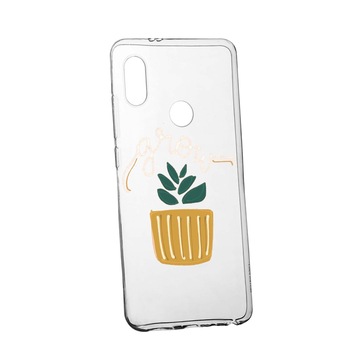 Husa de protectie cu mesaj Grow, pentru Huawei Honor Play 8A, rezistenta la uzura, anti-alunecare, din silicon Premium, 490 Husa de protectie cu mesaj Grow, pentru Huawei Honor Play 8A, rezistenta la uzura, anti-alunecare, din silicon Premium, 490