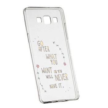 Husa de protectie cu mesaj Be Positive, pentru Samsung Galaxy J5 2016, rezistenta la uzura, anti-alunecare, din silicon Premium, 483 Husa de protectie cu mesaj Be Positive, pentru Samsung Galaxy J5 2016, rezistenta la uzura, anti-alunecare, din silicon Premium, 483