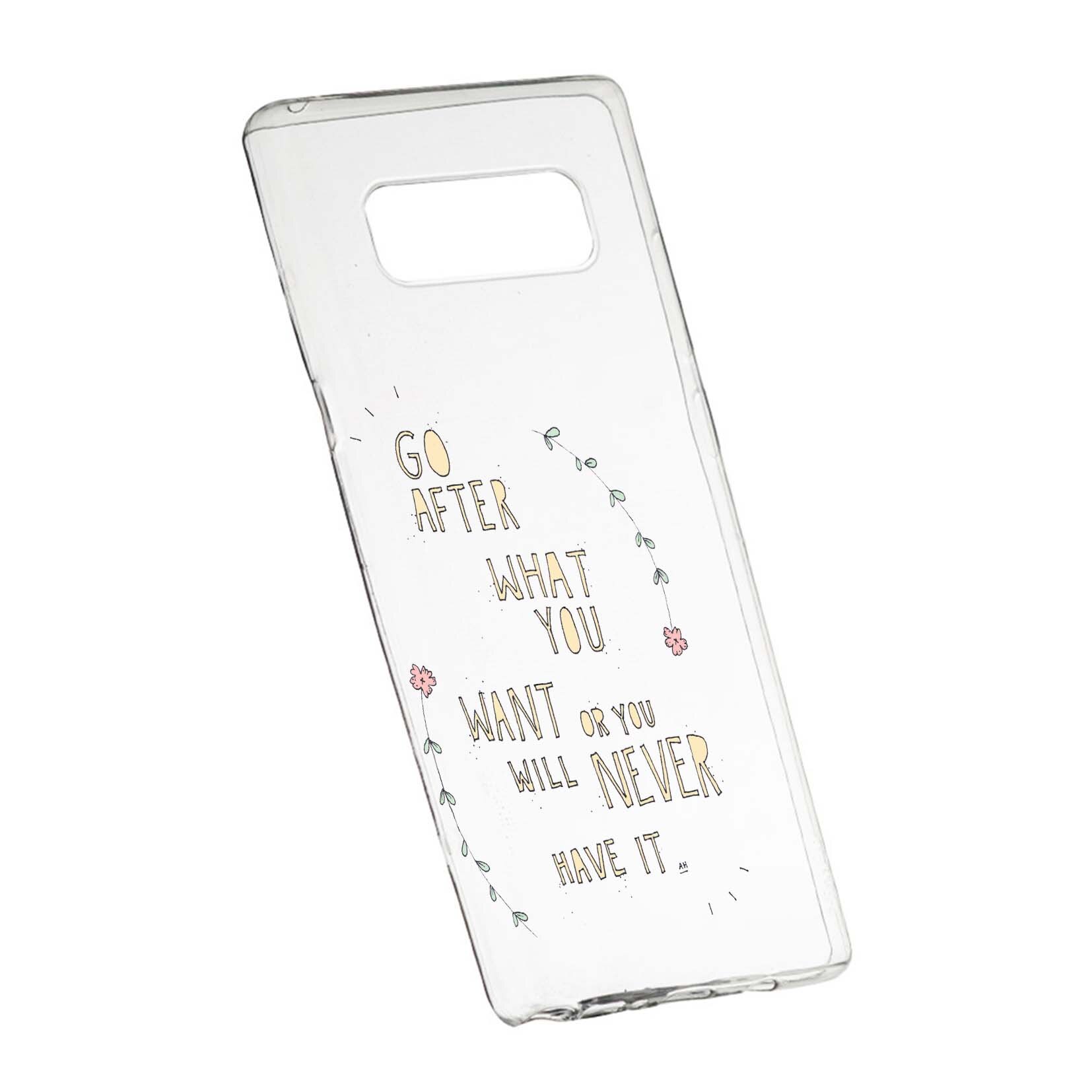 Husa de protectie cu mesaj Be Positive, pentru Samsung Galaxy Note 9, rezistenta la uzura, anti-alunecare, din silicon Premium, 483