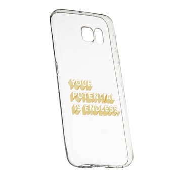Husa de protectie cu mesaj Endless, pentru Samsung Galaxy S6, rezistenta la uzura, anti-alunecare, din silicon Premium, 484 Husa de protectie cu mesaj Endless, pentru Samsung Galaxy S6, rezistenta la uzura, anti-alunecare, din silicon Premium, 484