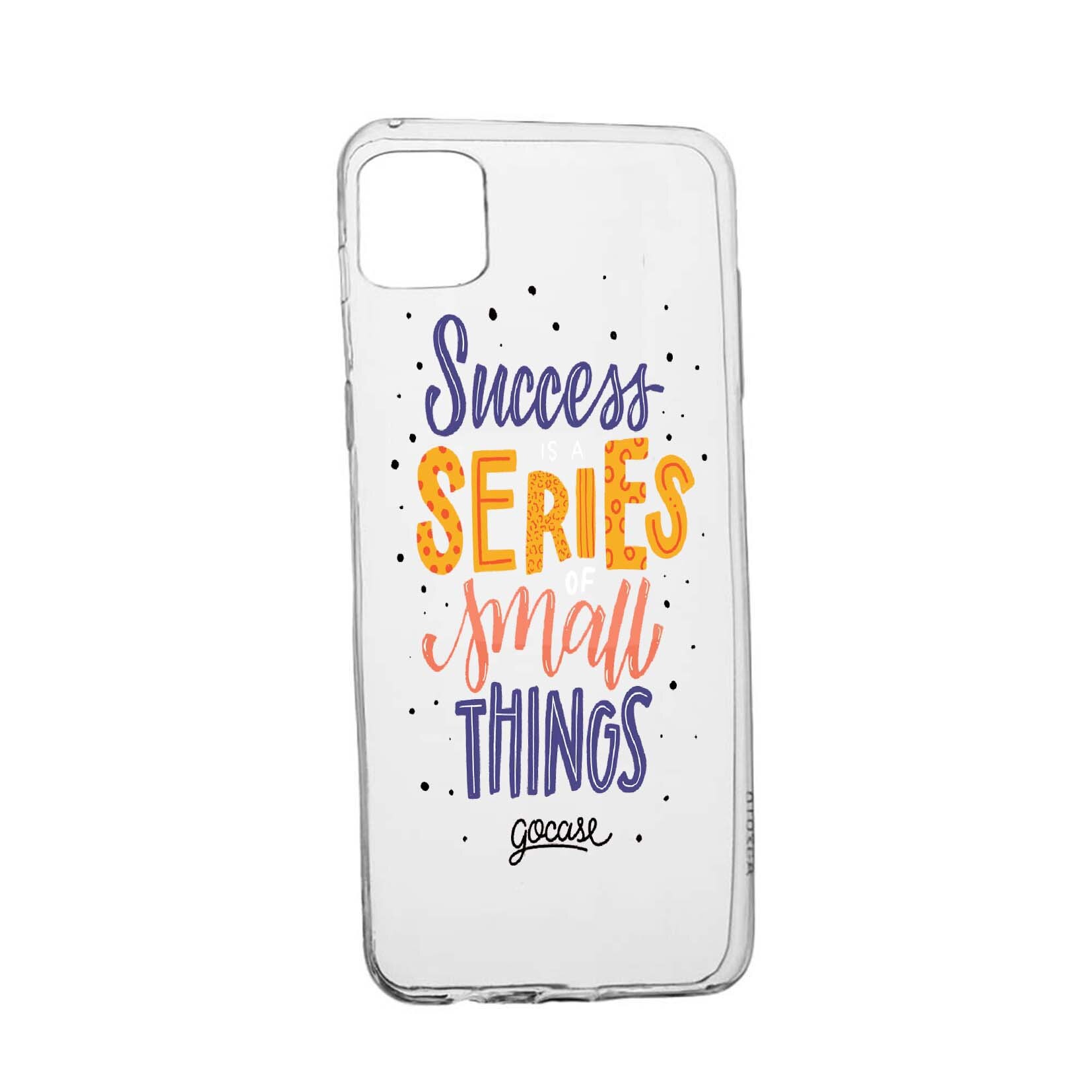 Husa de protectie cu mesaj Success, pentru Apple iPhone 11 Pro Max, rezistenta la uzura, anti-alunecare, din silicon Premium, 485