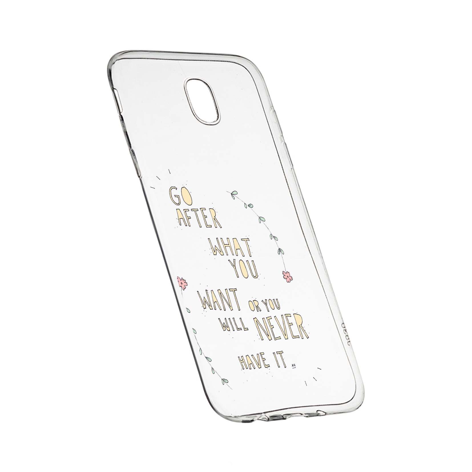 Husa de protectie cu mesaj Be Positive, pentru HTC U Play, rezistenta la uzura, anti-alunecare, din silicon Premium, 483