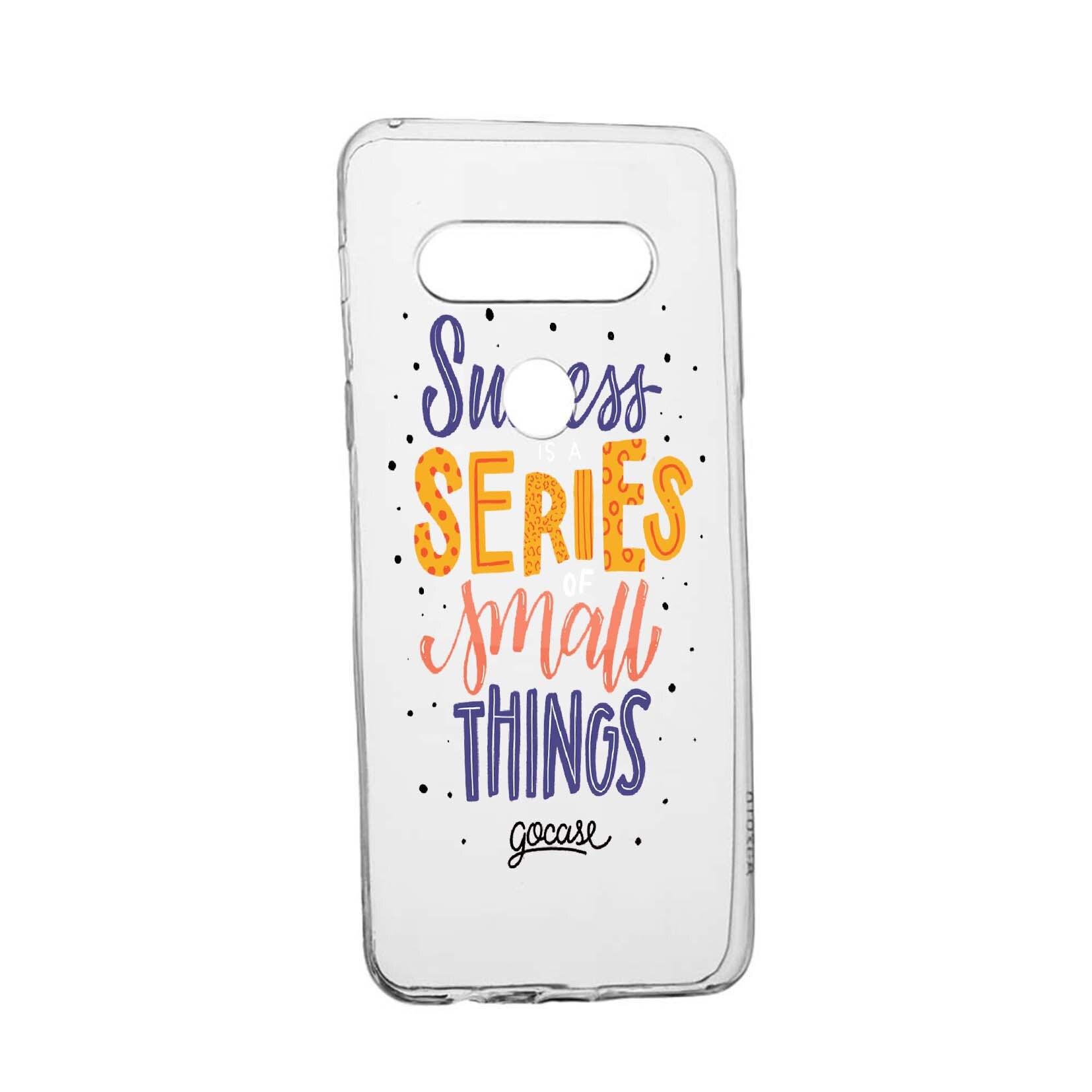 Husa de protectie cu mesaj Success, pentru LG K50 / Q60, rezistenta la uzura, anti-alunecare, din silicon Premium, 485