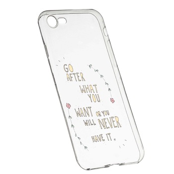 Husa de protectie cu mesaj Be Positive, pentru Apple iPhone 6 / 6S, rezistenta la uzura, anti-alunecare, din silicon Premium, 483 Husa de protectie cu mesaj Be Positive, pentru Apple iPhone 6 / 6S, rezistenta la uzura, anti-alunecare, din silicon Premium, 483