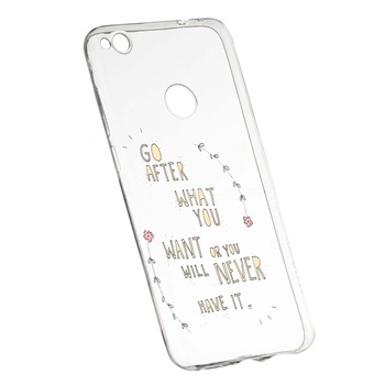 Husa de protectie cu mesaj Be Positive, pentru Huawei P9 Lite 2017/P8, rezistenta la uzura, anti-alunecare, din silicon Premium, 483 Husa de protectie cu mesaj Be Positive, pentru Huawei P9 Lite 2017/P8, rezistenta la uzura, anti-alunecare, din silicon Premium, 483