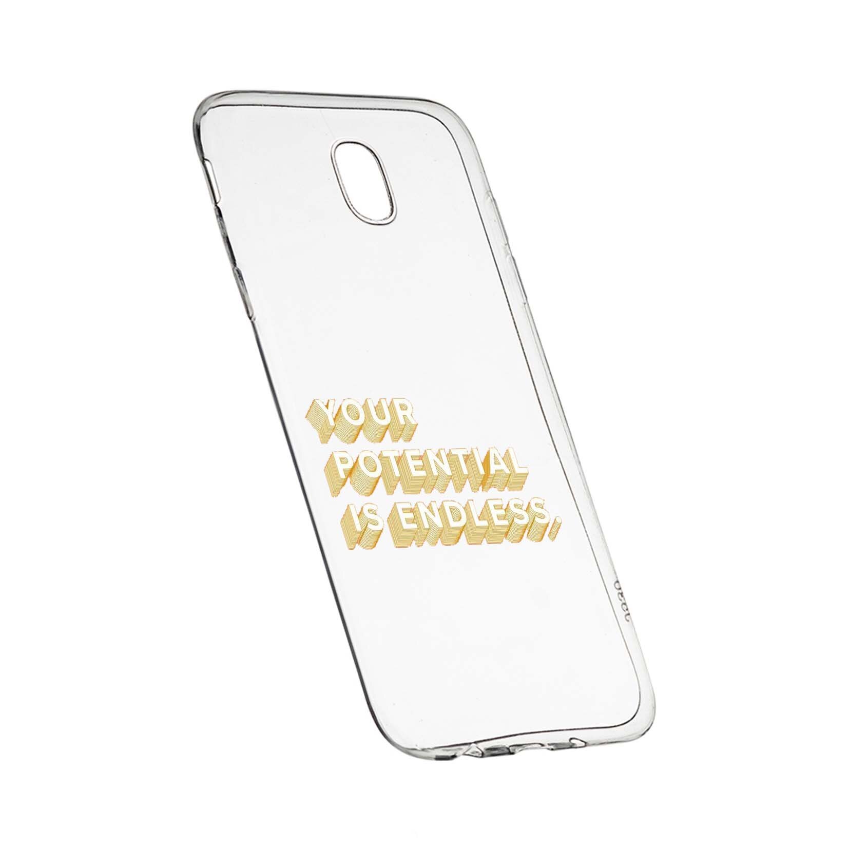 Husa de protectie cu mesaj Endless, pentru HTC U Play, rezistenta la uzura, anti-alunecare, din silicon Premium, 484