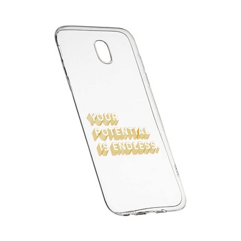 Husa de protectie cu mesaj Endless, pentru LG K30 2019, rezistenta la uzura, anti-alunecare, din silicon Premium, 484 Husa de protectie cu mesaj Endless, pentru LG K30 2019, rezistenta la uzura, anti-alunecare, din silicon Premium, 484