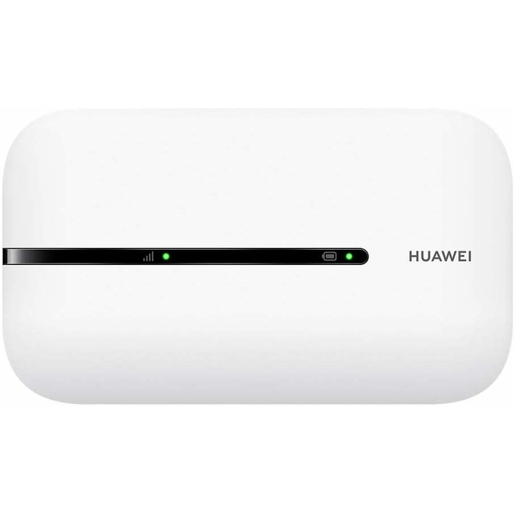 Router wireless portabil Huawei E5576-320, 4G LTE Cat4 Hotspot, cu slot MiniSIM, unlocked, alb