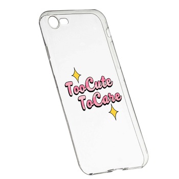 Husa de protectie cu mesaj Too Cute, pentru Apple iPhone 6 / 6S, rezistenta la uzura, anti-alunecare, din silicon Premium, 488 Husa de protectie cu mesaj Too Cute, pentru Apple iPhone 6 / 6S, rezistenta la uzura, anti-alunecare, din silicon Premium, 488