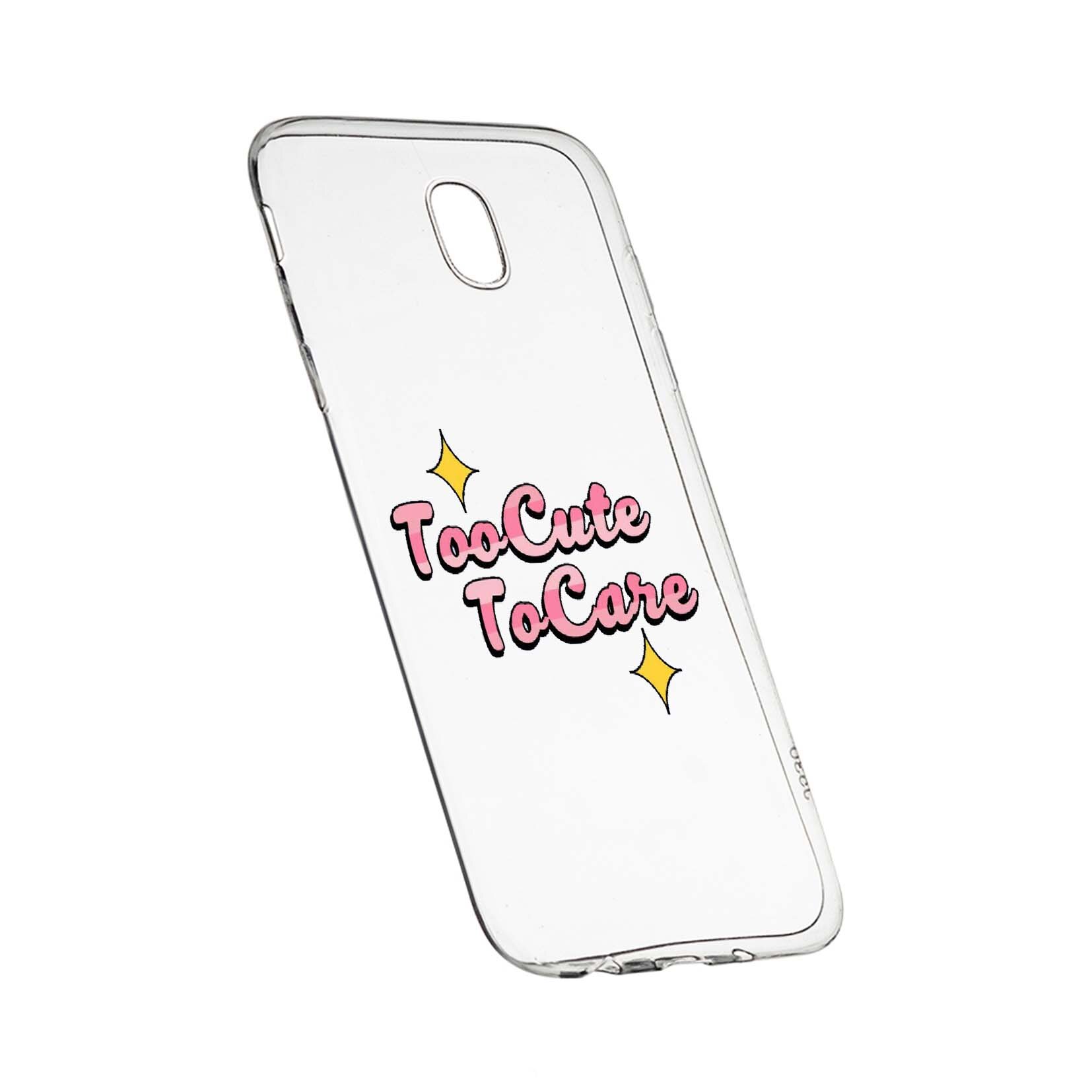 Husa de protectie cu mesaj Too Cute, pentru LG K30 2019, rezistenta la uzura, anti-alunecare, din silicon Premium, 488